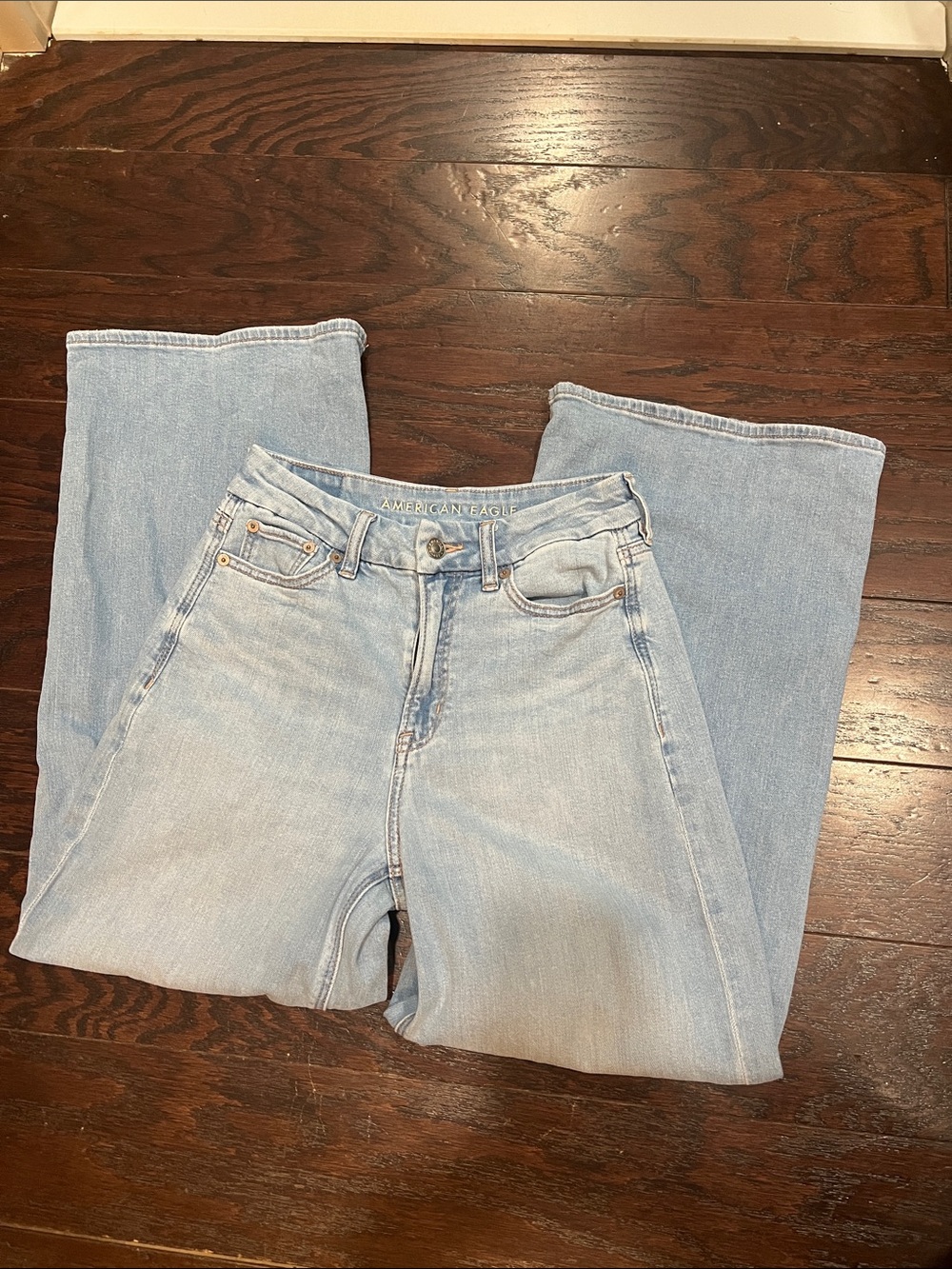 American Eagle Outfitters Pale Wash Flare Jeans
